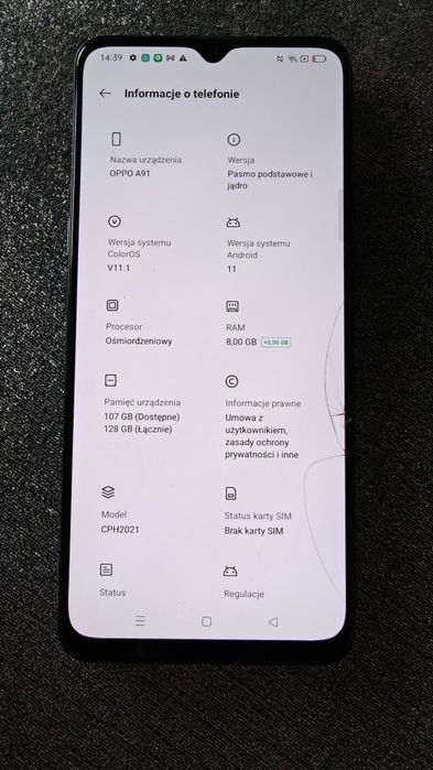 Smartfon Oppo A91