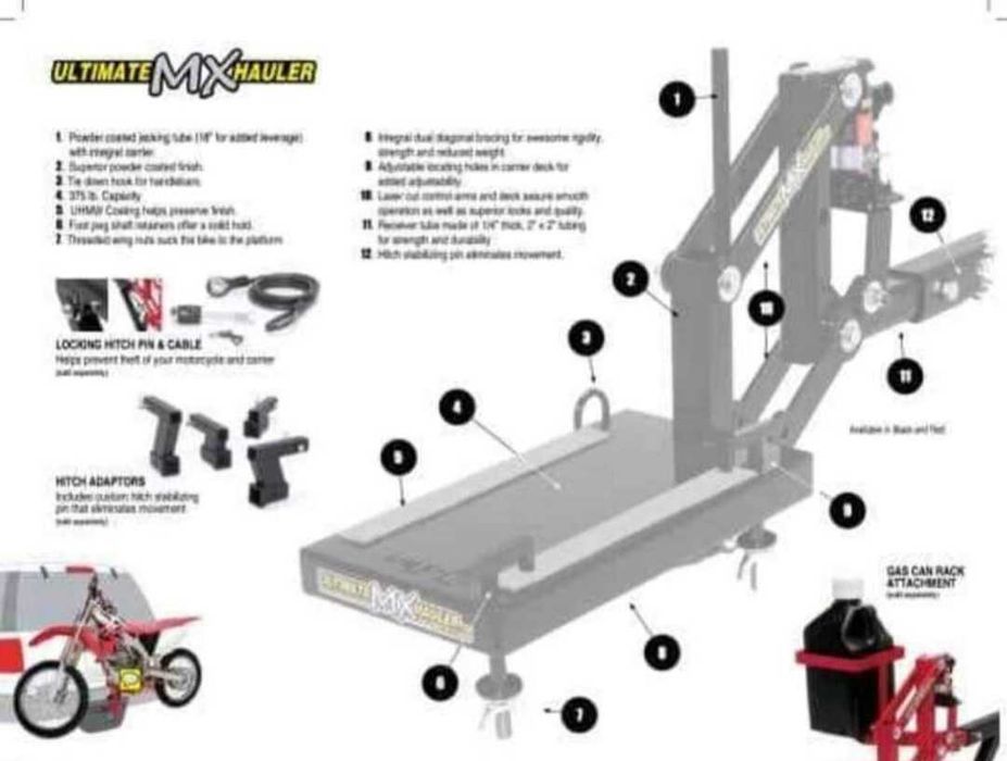 Plataforma moto para encaixe em carro