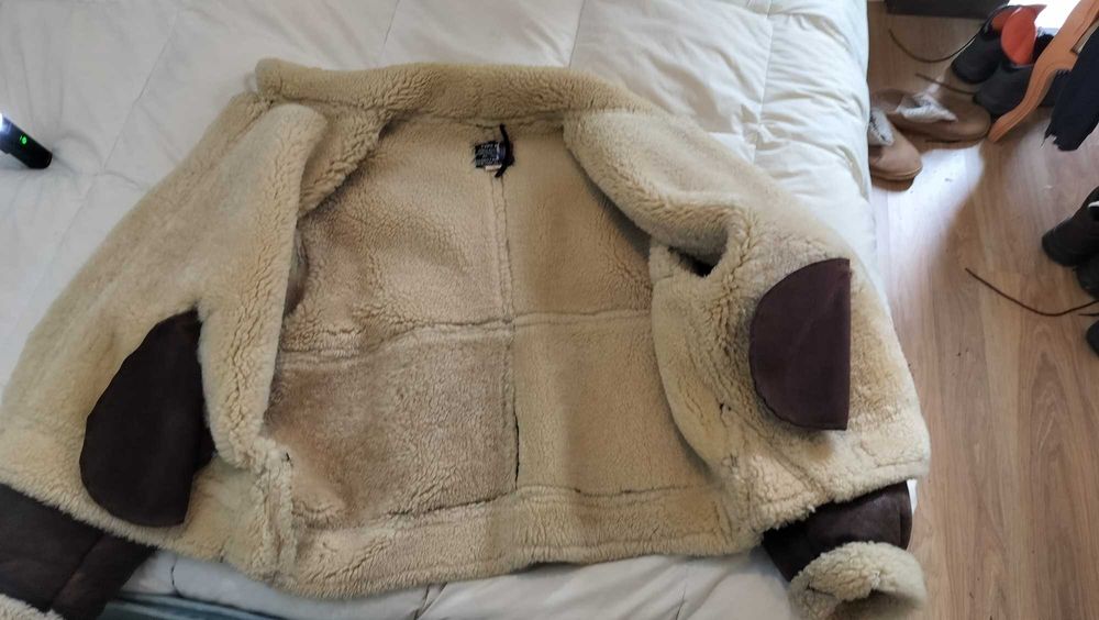 SCHOTT B-3 DE 1986 sheepskin com lâ por dentro