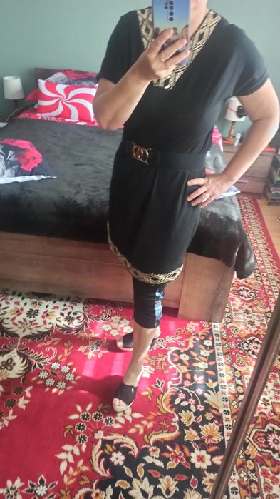 Tuniko sukienka z cekinami l/xl