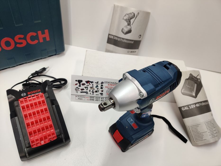 ОРИГИН ПРОФ гайковерт з Німеччини Bosch Professional GDS 250/18В/3А