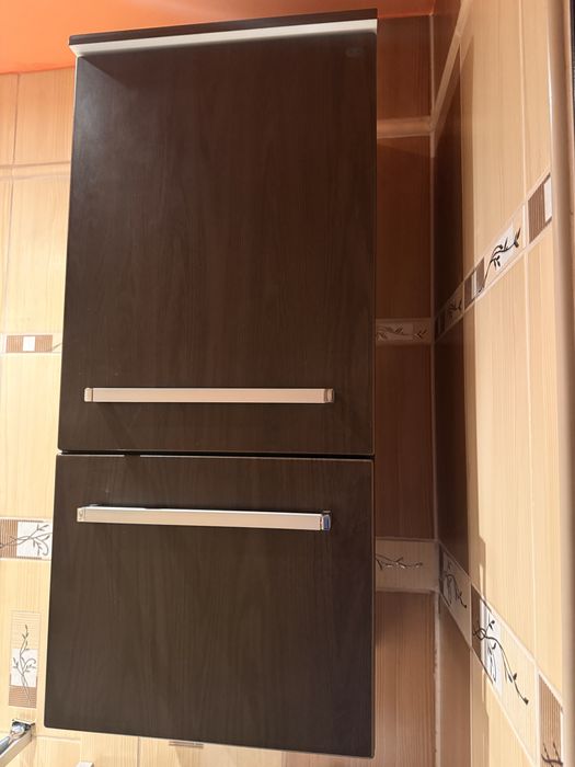 Szafka wisząca łazienkowa Antado brązowa 88 cm półka ścienna nowoczesna pojemna szuflada