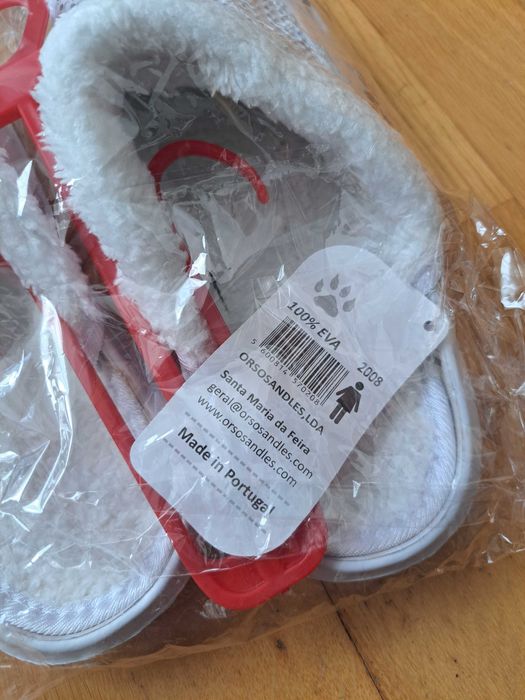 Crocs brancos - Sandálias 100% eva - Orsosandles - Novas -Tamanho 37