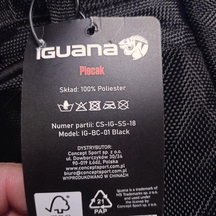 Plecak Iguana pojemny