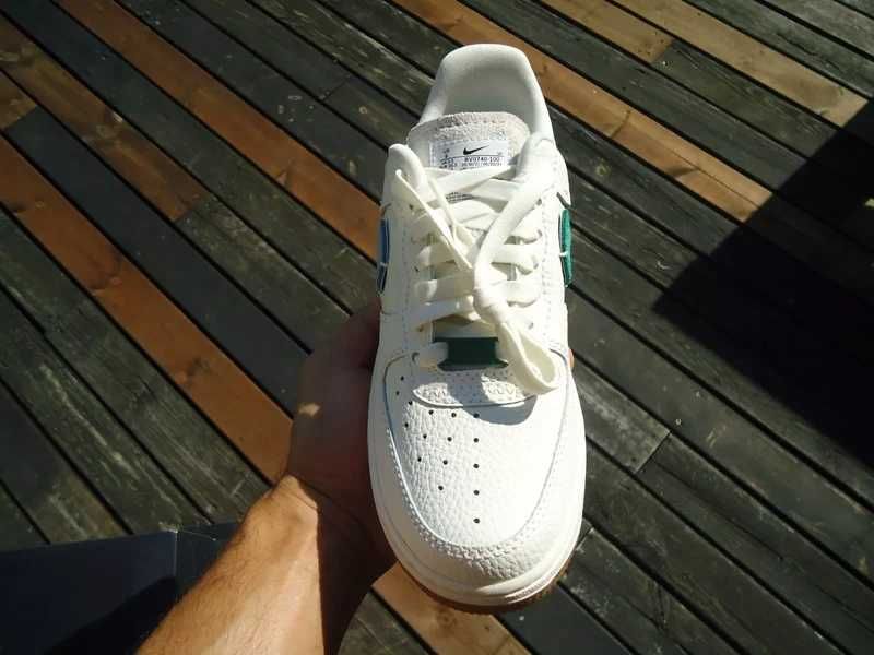 Nike Air Force 1 Vandalized Sail Mystic Green us7 wmns