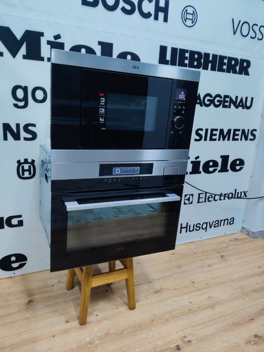 Вишуканий комплект AEG™ 3в1. Духовка+пароварка та Мікрохвильовка. U.K.