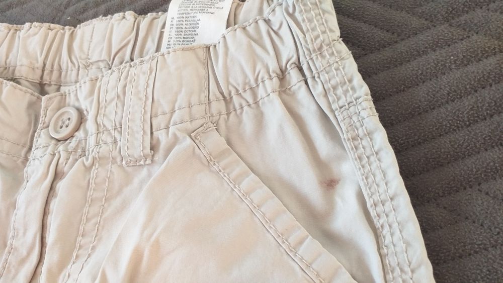 Cienkie spodnie rybaczki r. 128 H&M