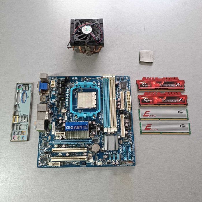 Комплект материнская плата, процессор, озу 4ядра x2.8 16gb ddr3 1600