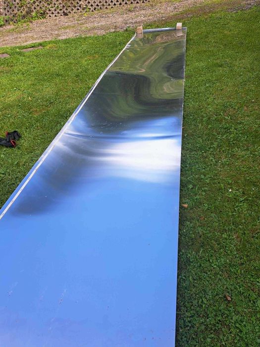 Arkusz blachy  aluminiowej szer. 1m./dł. 5,5m. grubość 1mm.