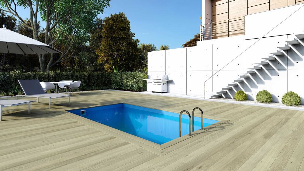 Basen ogrodowy drewniany Aqua 4,65x2,85 H.1,24 m BAS7306OSPI