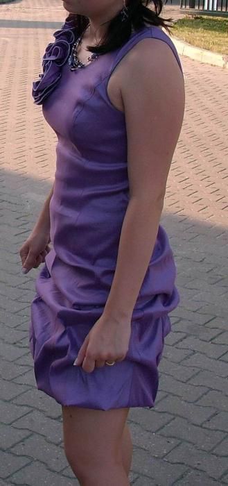 Wyprzedaż! Sukienka fioletowa rozmiar 38 M firmy Asar