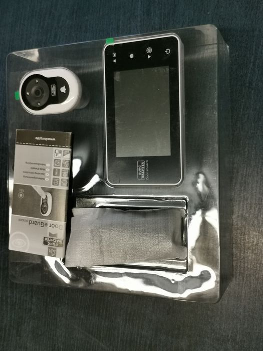 cyfrowy wizjer do drzwi z dzwonkiem elektroniczny z kamerą i monitorem