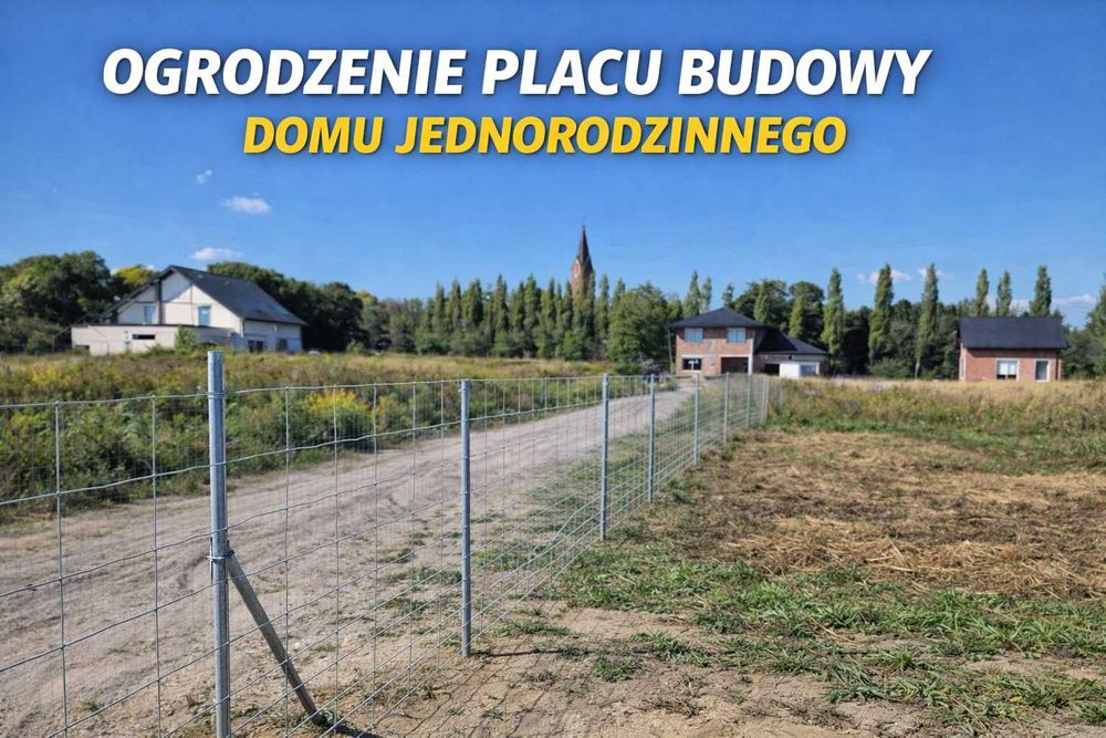 Ogrodzenie z siatki leśnej OCYNK – zestaw na 50m | słupki fi40