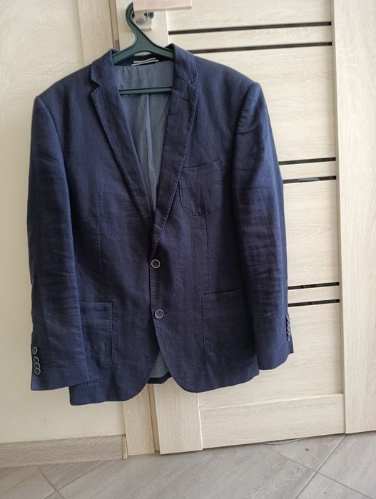 Мужской пиджак синий