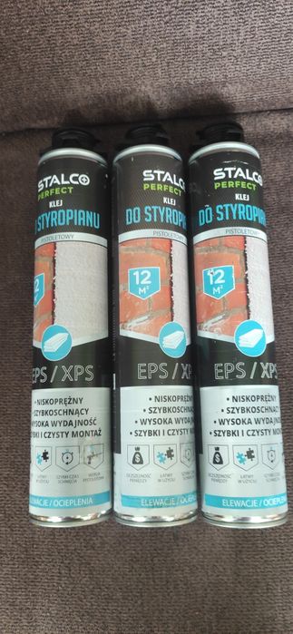 Stalco Perfect Klej do Styropianu Pistoletowy 3 sztuki