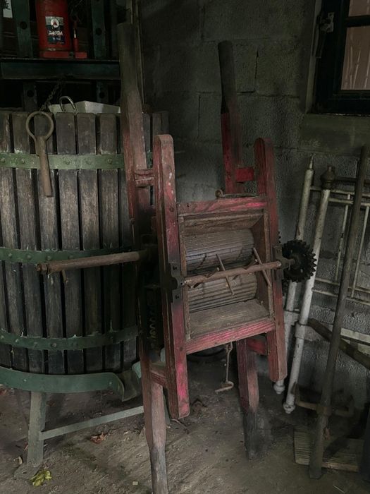 Espremedor e relador de uvas