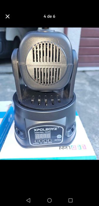 Vendo 4 moving head light como novos,