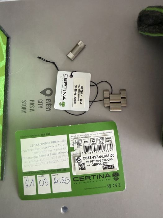 Certina DS Action Precidrive Chronograph Titanium na gwarancji.