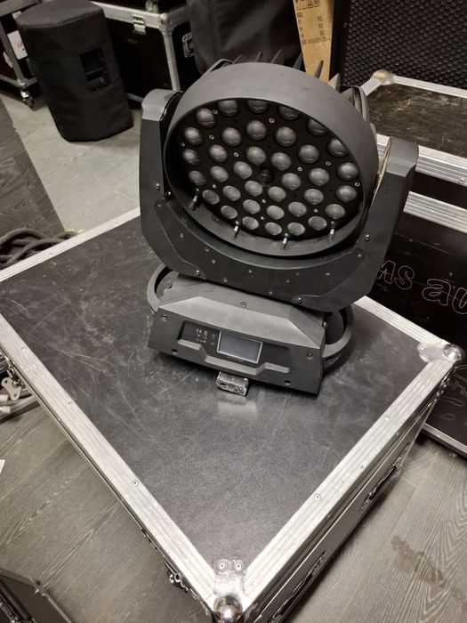 Głowy wash zoom ringi Pgled 36x15w