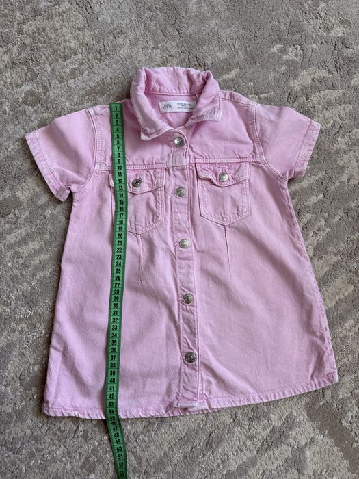 Джинсове рожеве платтячко ZARA 92р.