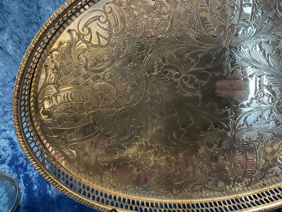 Bandeja grande casquinha inglesa com 38x25 cm   Anúncios abaixo