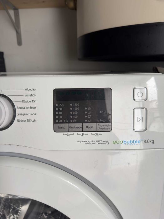 Maquina de Lavar Roupa Samsung 8kg (EcoBubble), 1200rpm