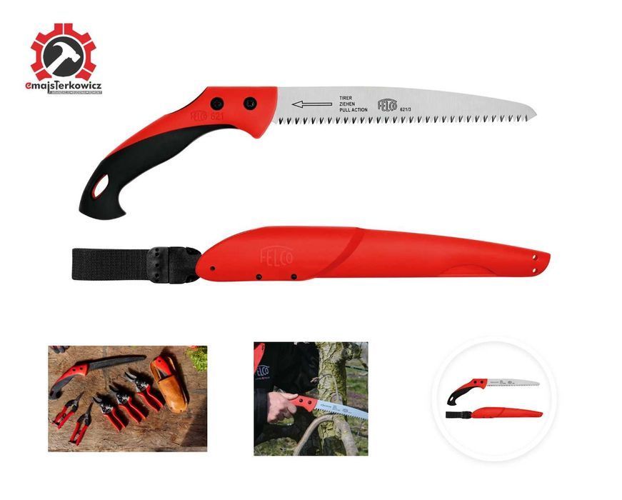 FELCO 621 piła ogrodowa prosta 240 mm do gałęzi 80 mm