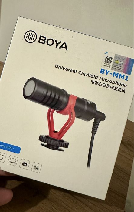 Microfone Boya by MM1 - NOVO
