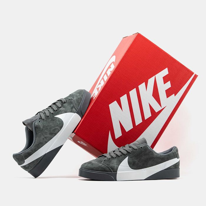 Кросівки Nike Blazer City Low Grey/White premium