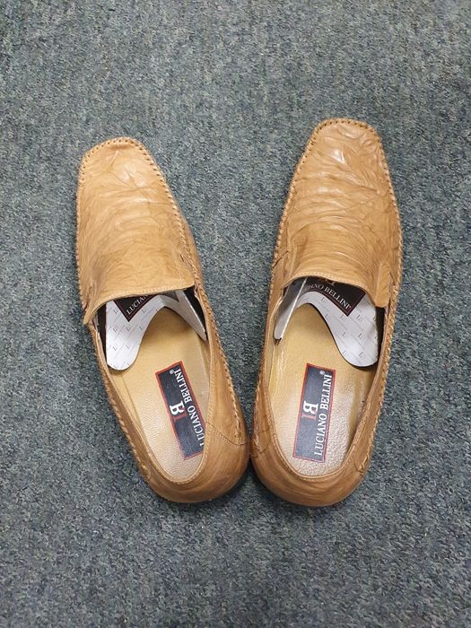 Buty męskie skórzane 45 używane, bardzo dobrej jakości