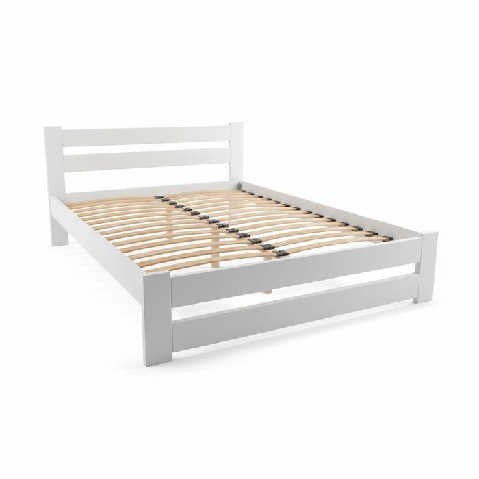 Ліжко двоспальне/полуторне/односпальне дерев'яне з масиву вільха, ясен