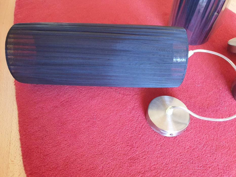 Conjunto candeeiros pretos novos