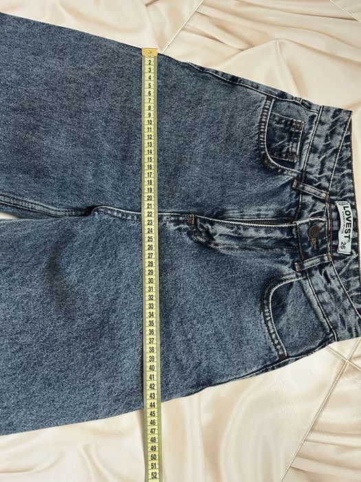 Сині прямі джинси