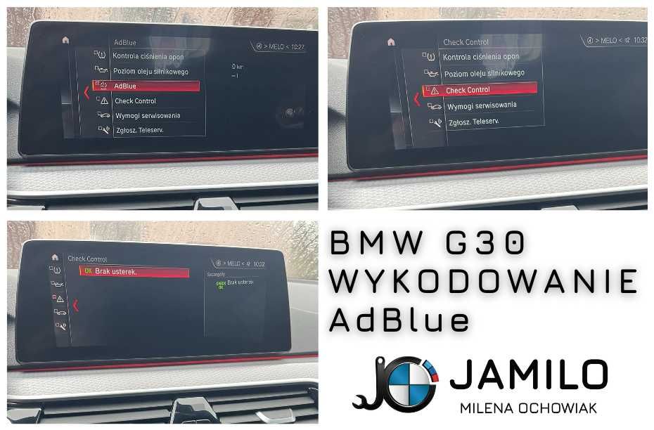 Wyłączenie, wykodowanie, usunięcie EGR DPF AdBlue - BMW