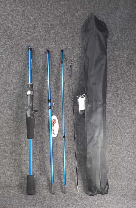 BIUTIFU Baitcasting Спиннинг 1,8 метра, 4 секции (5-20 г)