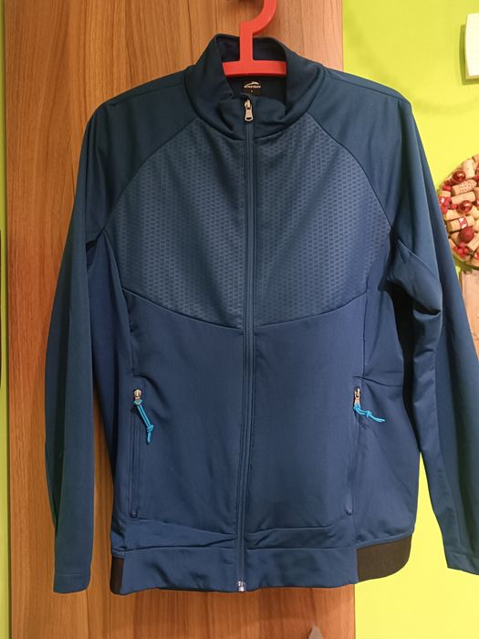 Granatowa bluza damska do biegania rozpinana  L Active Touch