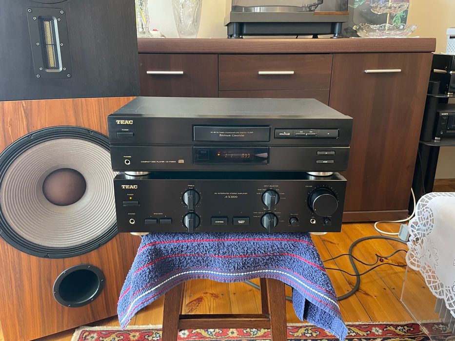 TEAC A-X1000 + CD-P3500 / Zestaw Srereo 90's  '' Vintage ''