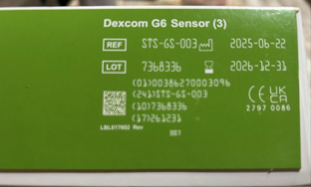 Dexcom G6+trzy plastry Dexcom Overpatch