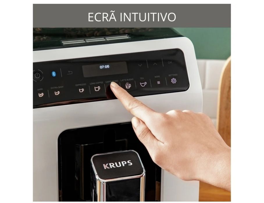Como Nova Máquina de Café Automática KRUPS de moinho.  Fatura  Worten.