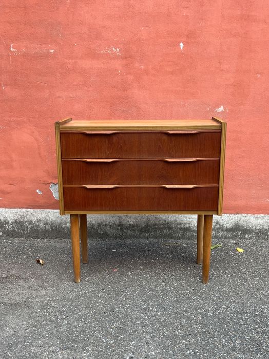 Duńska vintage komoda/szafka nocna, Dania, teak, lata 60-te, mid century modern
