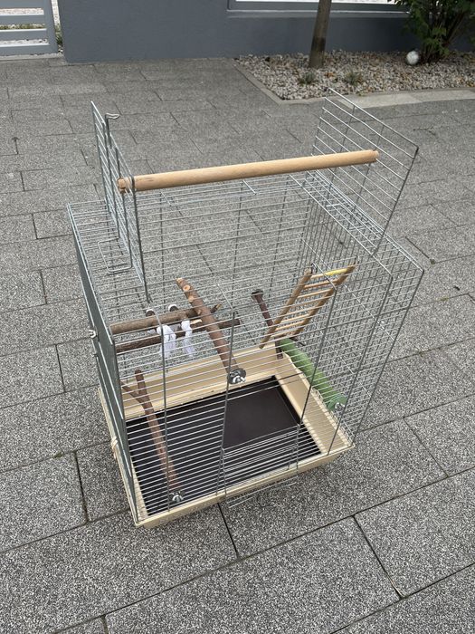 Klatka dla ptaków, papużki, nimfy