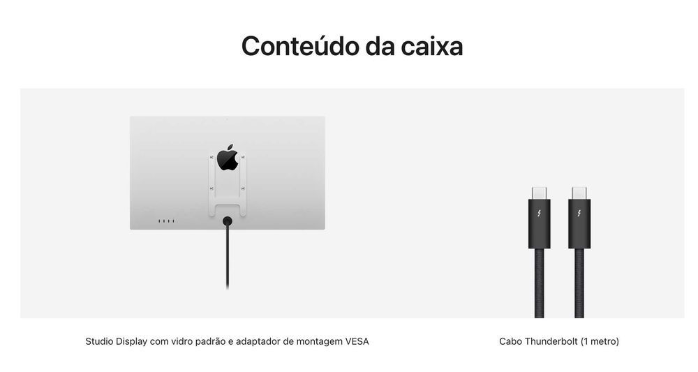 Apple Studio Display Monitores Ecrã Retina 5K de 27" Vidro padrão VESA