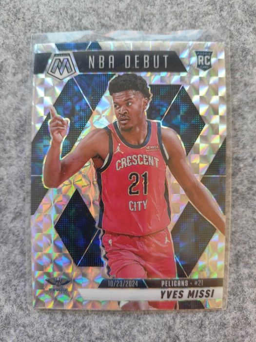 Karta Rookie 2024-25 Mosaic NBA Debut Prizm Yves Missi Pelicans