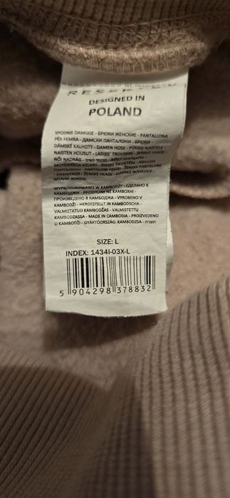 Spodnie L pierniczki