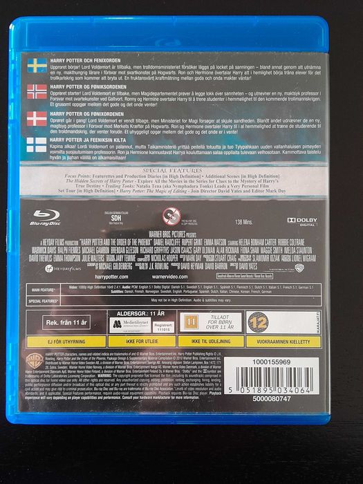 Harry Potter (blu-ray)