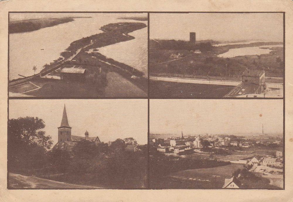 Widok z Kruszwicy - pocztówka