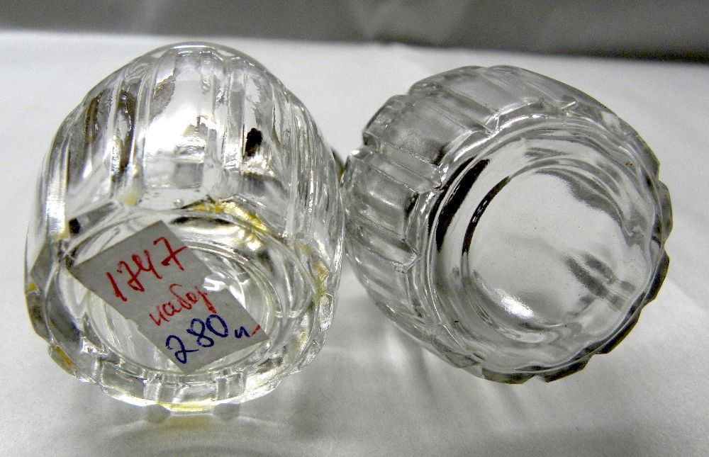 подарок набор стекло соль перец горчица винтаж