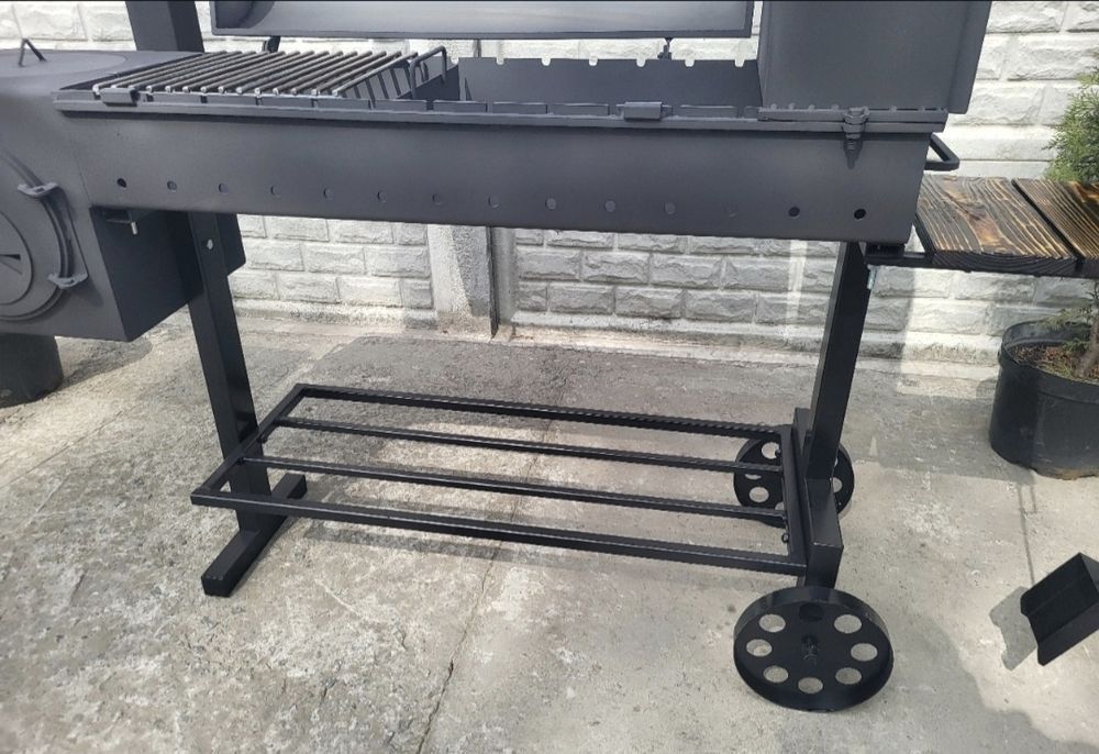 Ідеальний Подарунок! 4мм! Посилений! Мангал с Коптильней и печкой