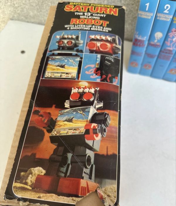 Robot Saturn brinquedo anos. 80