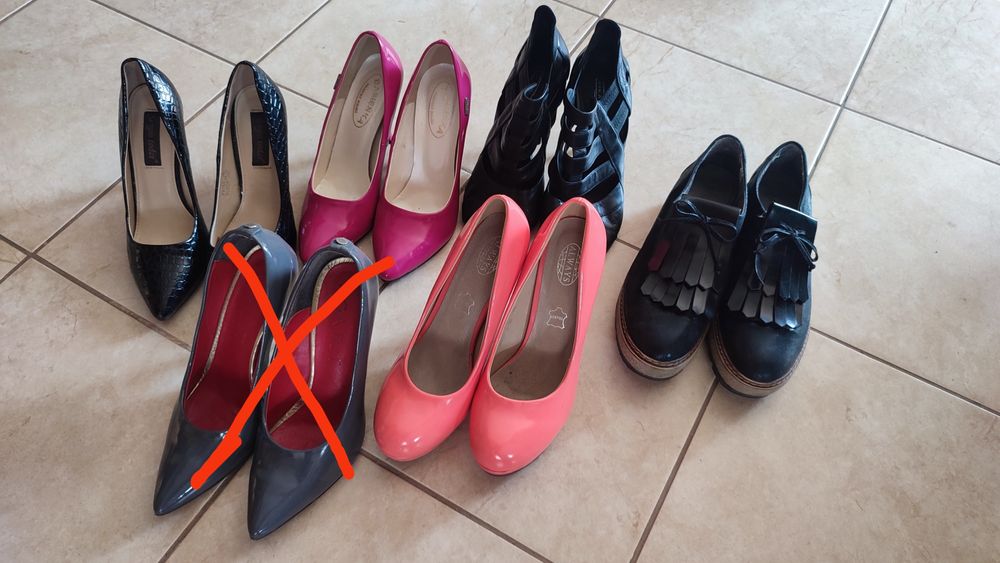 Buty damskie, szpilki, platforma